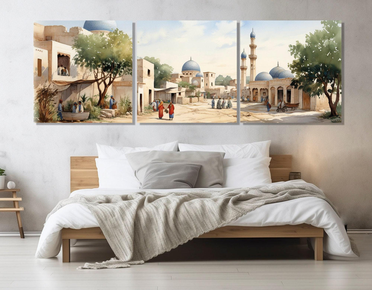 Ancient Oriental Canvas Print – Vintage Asian Wall Art | Framed & Ready to Hang