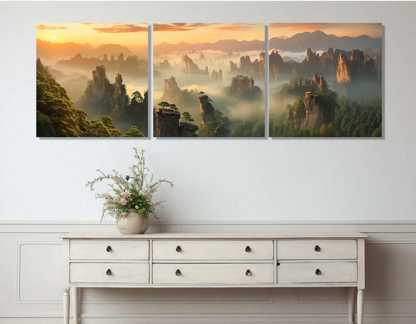 Zhangjiajie Canvas Print – Framed Forest Painting | China Wall Art, Ready to Hang