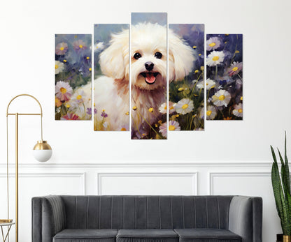 Cute Dog Canvas Print - Framed Canvas Art | Vet Office Decor & Groomer Gift