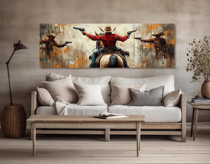 Cowboys Canvas Print - Wild West Wall Art | Framed Cowboy Print Ready to Hang