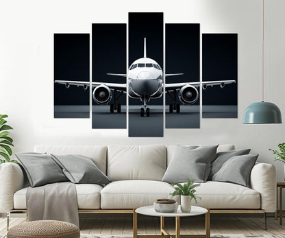 Plane Canvas Art - Large Aircraft Canvas Print | Aviation Wall Art, Framed Ready to Hang