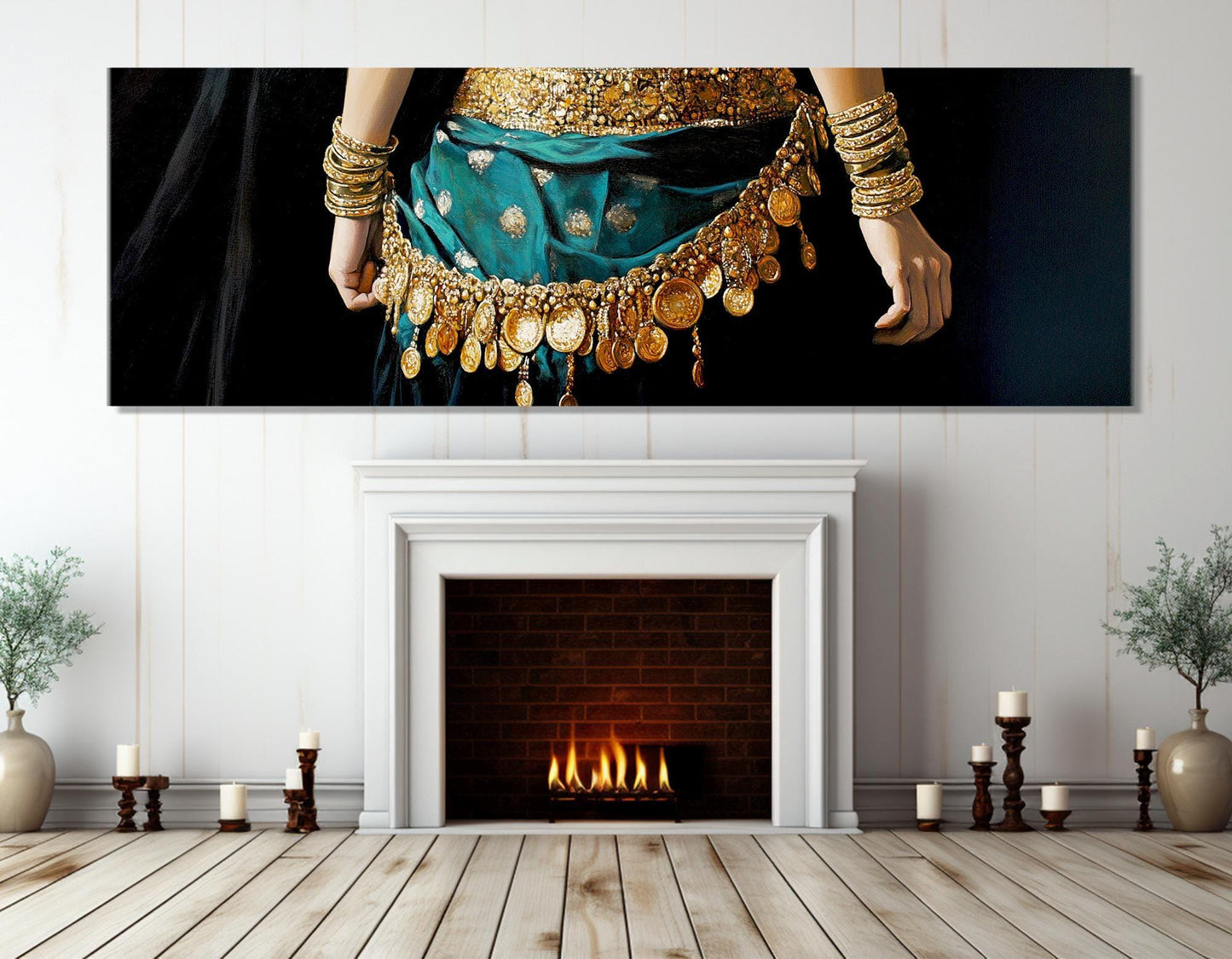 Oriental Dance Canvas Print – Framed Floating Frame Art | Ready to Hang Cotton Canvas