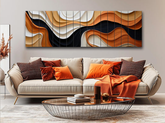 Abstract Art Print | Natural Wood Wall Art With Unique Wood Grain & Fade Resistant Colors