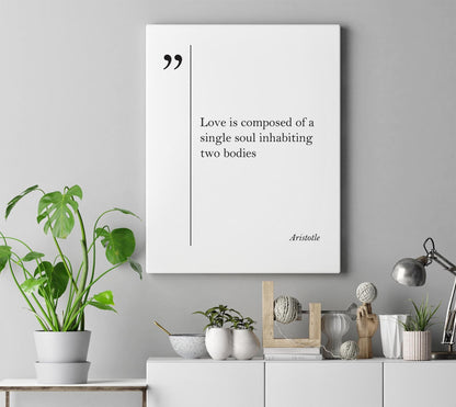 Aristotle Quote Canvas Framed Print – Ready to Hang Motivational Wall Art