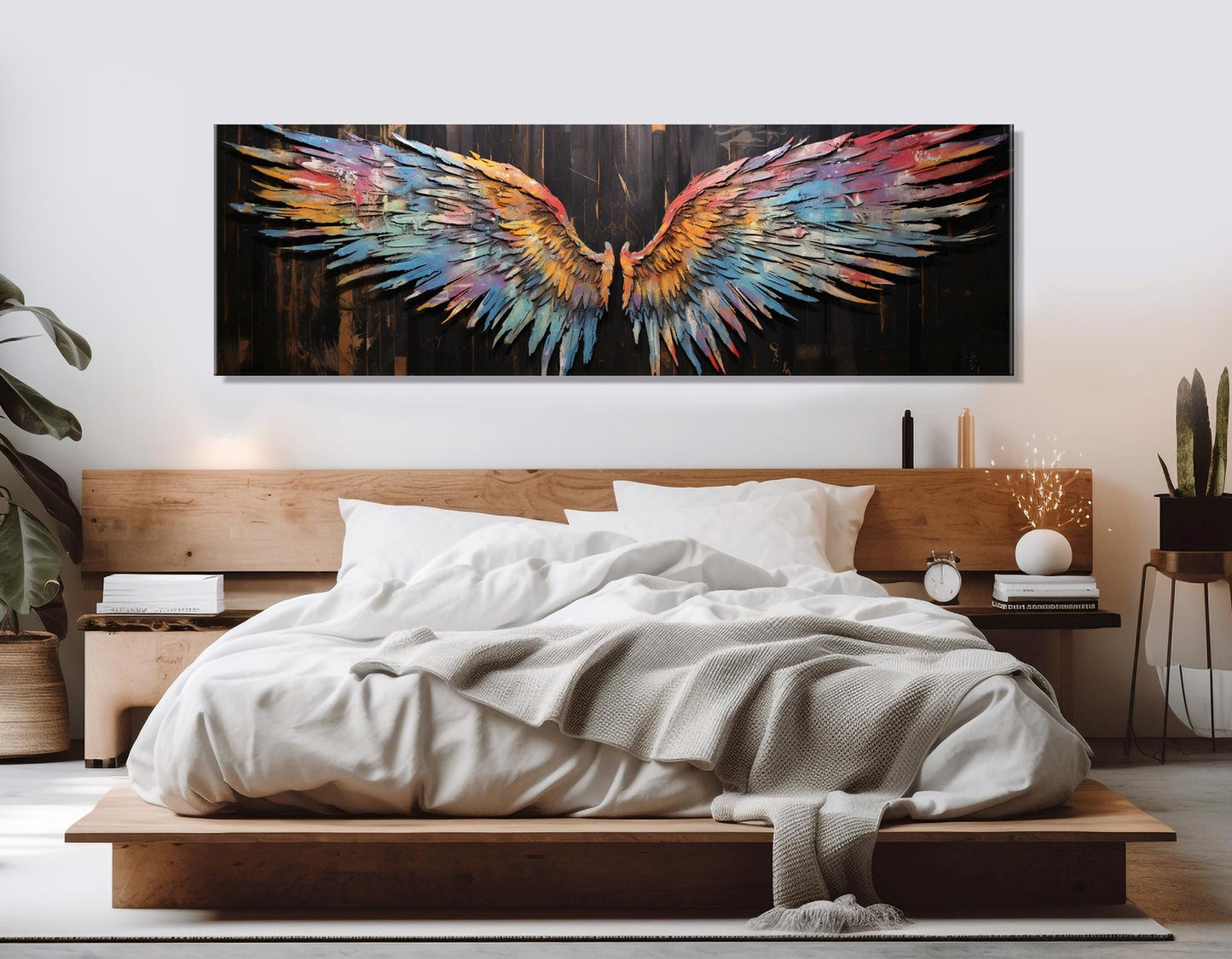 Angel Wings Canvas Print - Colorful Wall Art | Framed & Ready to Hang