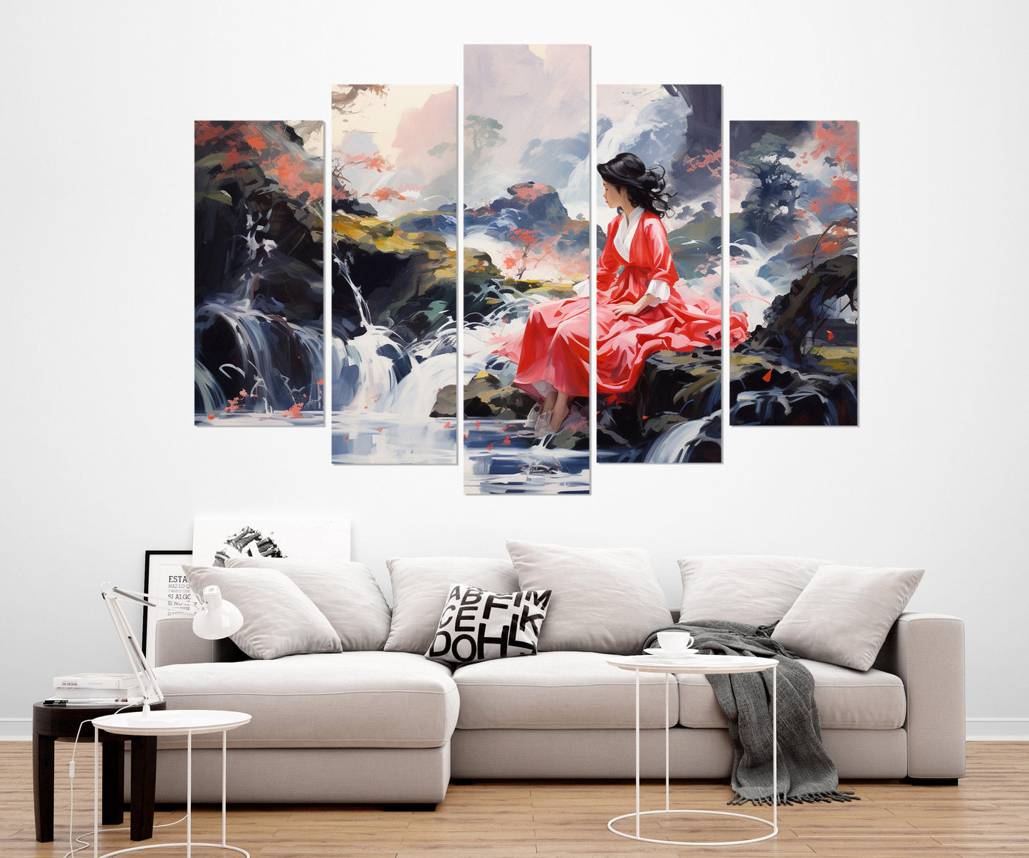 Japanese Wall Art – Abstract Japanese Canvas Print | Framed Canvas Art Ready to Hang