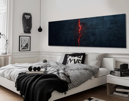 Mysterious Crack Canvas Print – Abstract Wall Art | Framed Canvas Print Ready to Hang