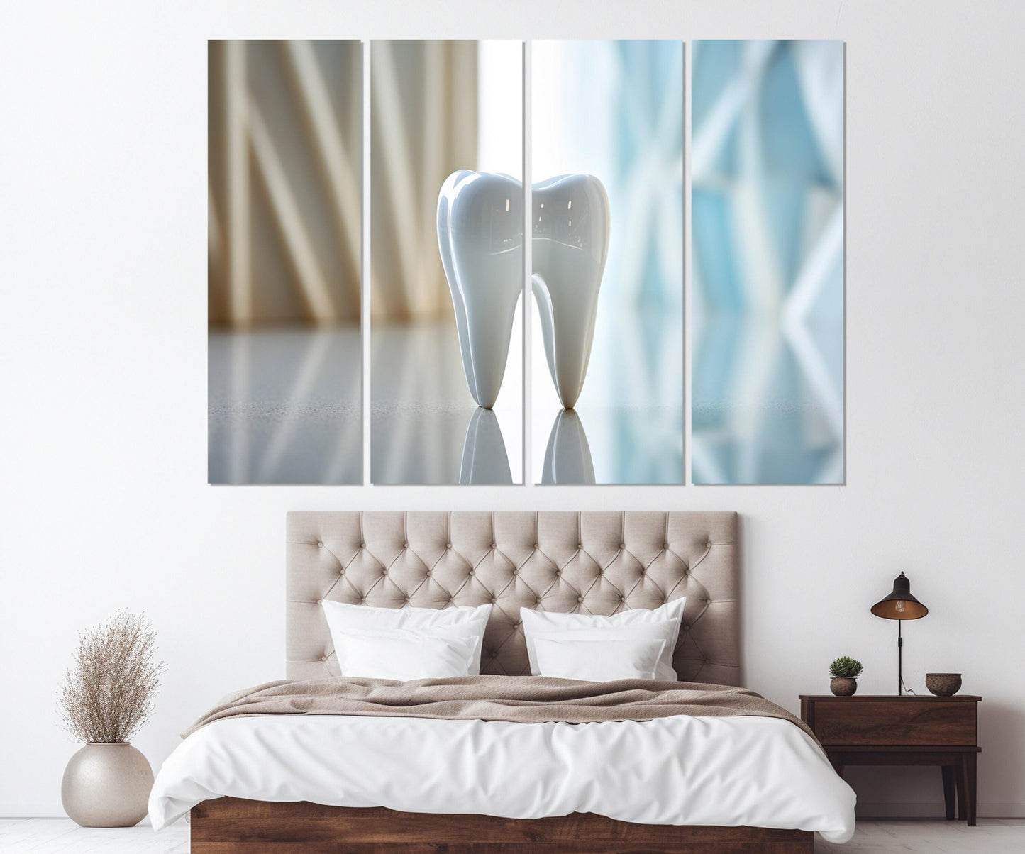 Dentist Wall Art | Modern Dental Art, Tooth Canvas Print – Gift for Dentist Decor