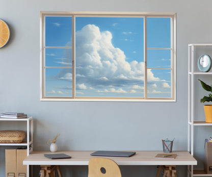 Sky View Canvas Print - Faux Window Canvas Art | Framed, Ready to Hang