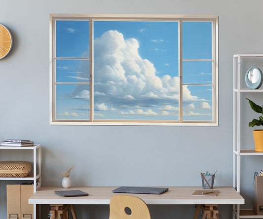 Sky View Canvas Print - Faux Window Canvas Art | Framed, Ready to Hang