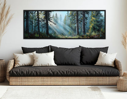 Summer Forest Canvas - Scenic Forest Wall Art | Framed & Ready to Hang