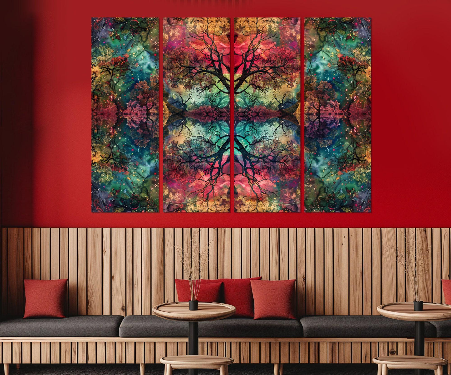 Abstract Trees Canvas Print – Framed Gallery Wrapped Art | Ready to Hang