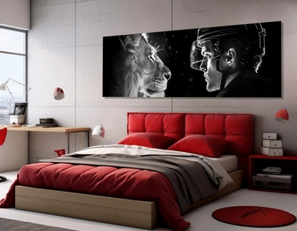 Ice Hockey Canvas Print – Framed Gallery Wrapped Cotton Canvas Wall Art