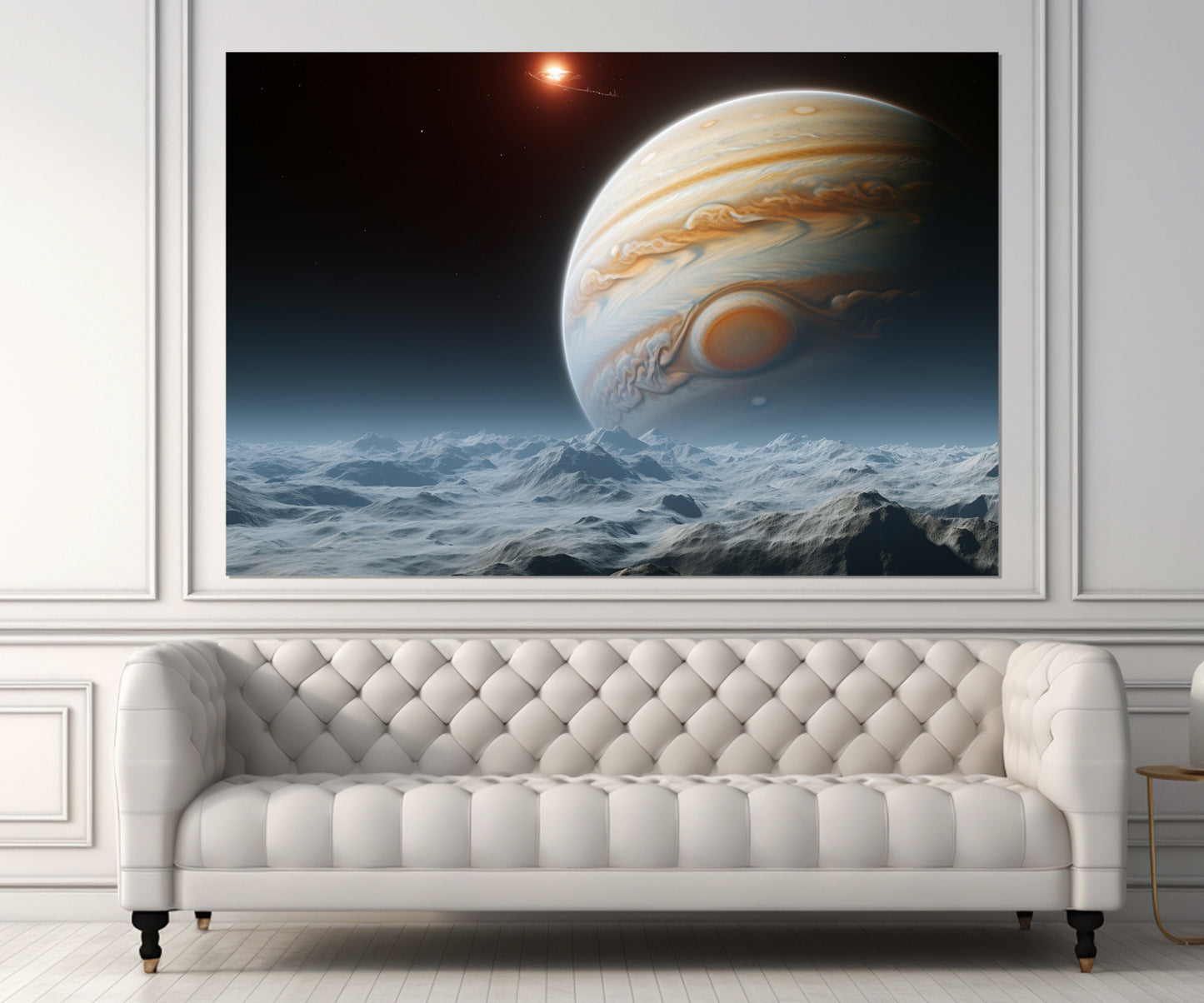 Abstract Jupiter Canvas | Jupiter Wall Art - Framed Poster, Floating Frame Canvas
