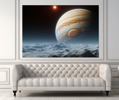 Abstract Jupiter Canvas | Jupiter Wall Art - Framed Poster, Floating Frame Canvas