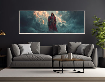 Vlad The Impaler Canvas Gothic Wall Art – Framed Gallery Wrapped Print Ready To Hang
