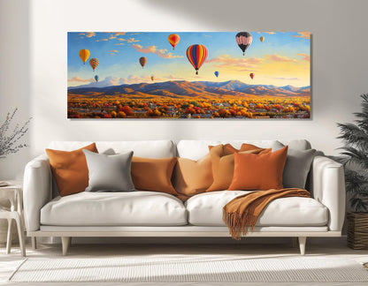 Albuquerque Balloon Fest Canvas – Framed Gallery Wrapped Wall Art Ready to Hang