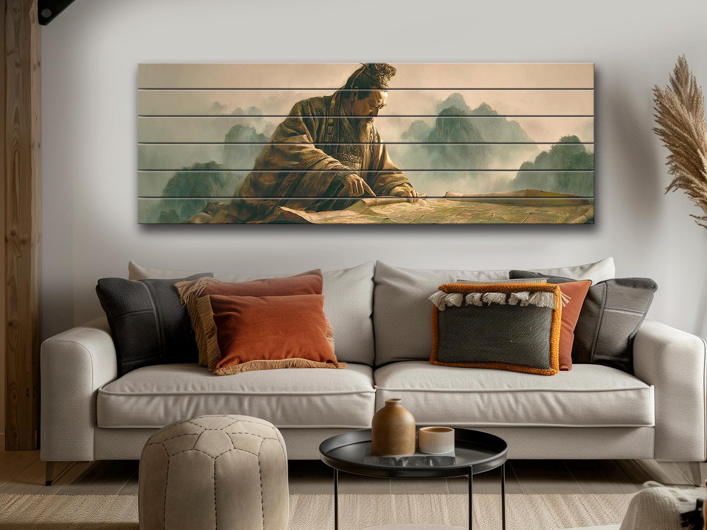 Sun Tzu Ancient Strategist Print on Wood