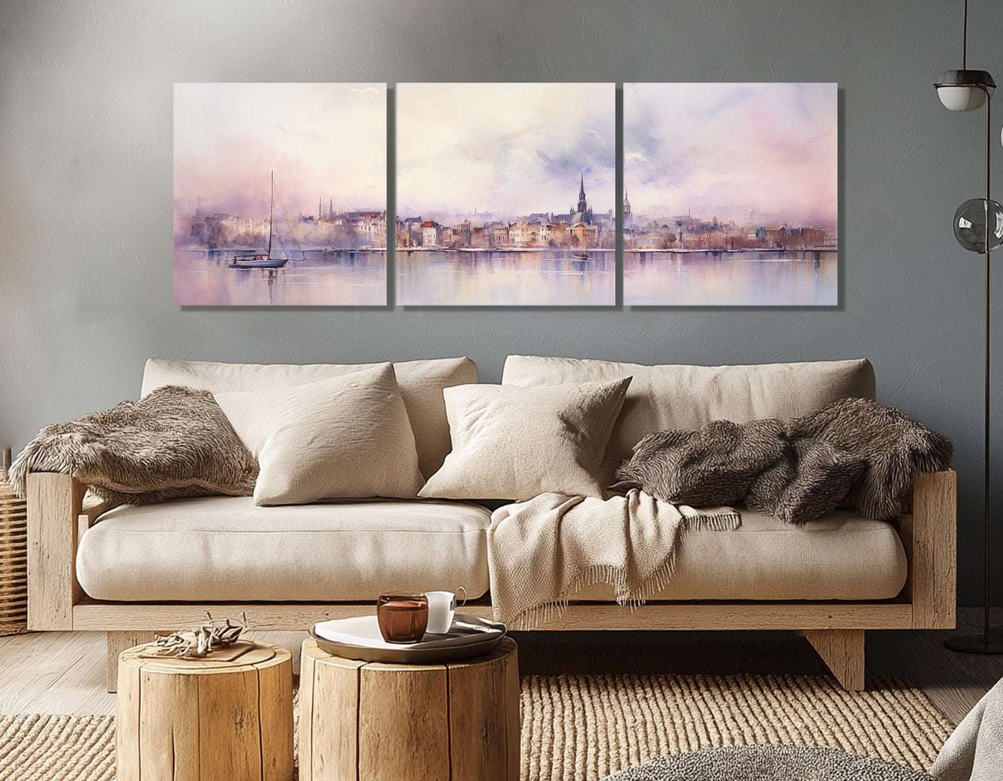 Belgrade Skyline Canvas - Vintage Serbia Wall Art | Framed Gallery Wrapped Print