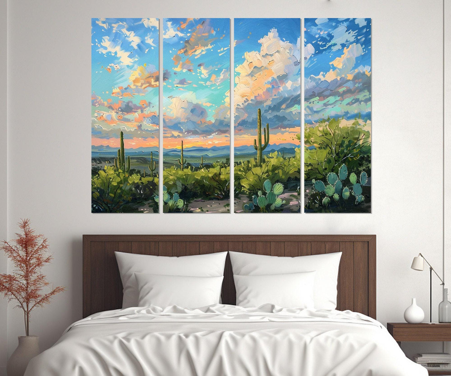 Arizona Desert Canvas Print - Watercolor Art | Framed Wall Art Ready to Hang