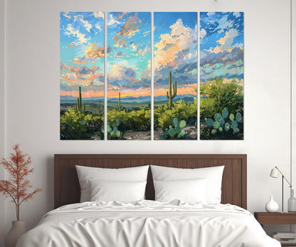 Arizona Desert Canvas Print - Watercolor Art | Framed Wall Art Ready to Hang