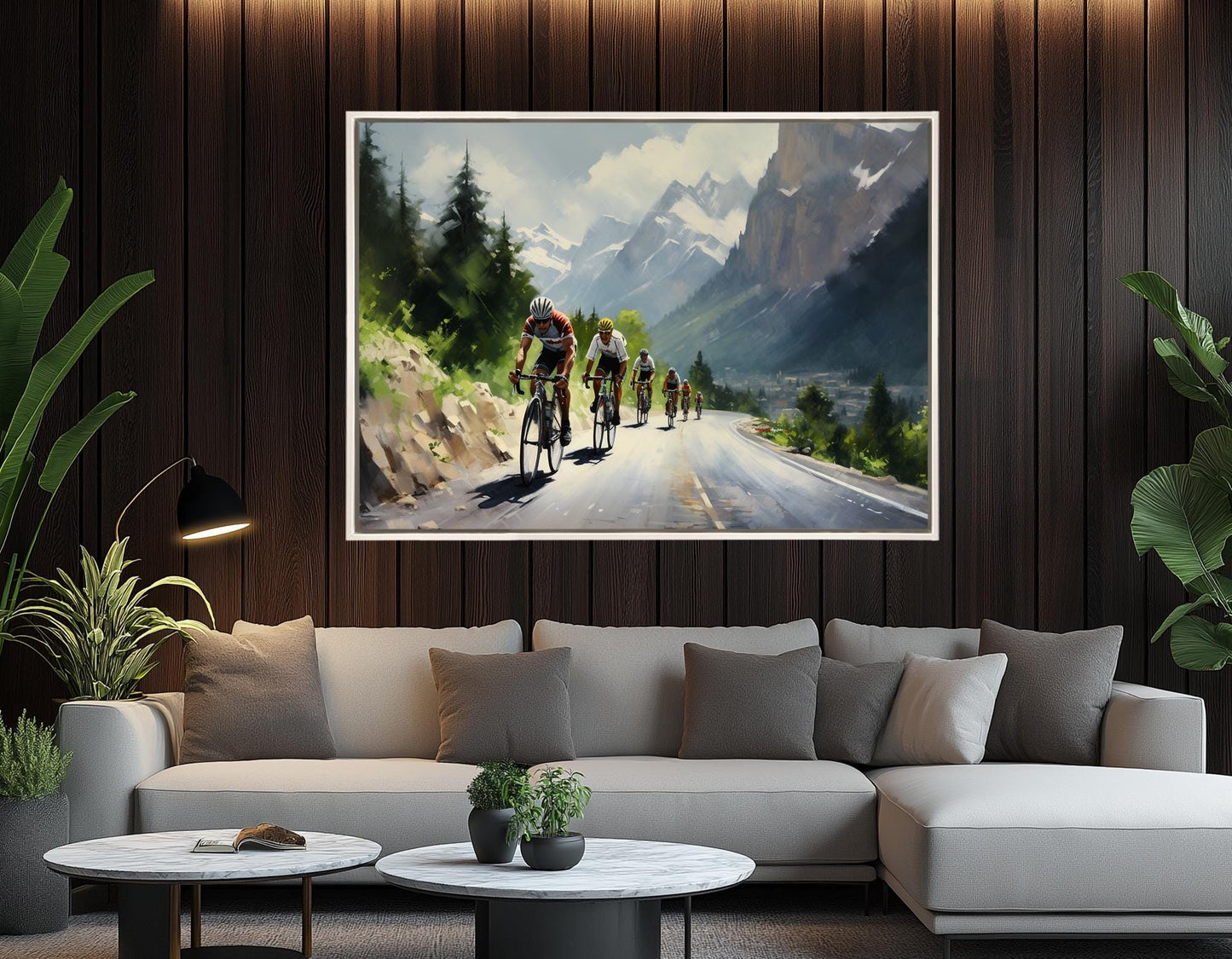 Cycling Canvas Print – Framed Cycling Art | Ready to Hang Bicycle Art Print