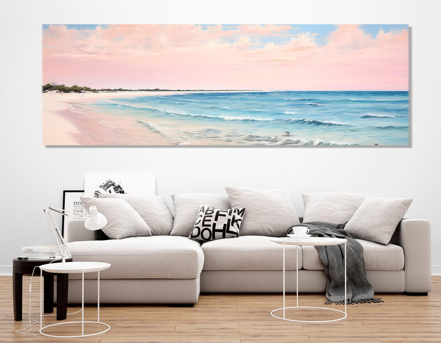 Pink Sand Beach Canvas - Harbour Island Bahamas Wall Art | Framed Gallery Wrapped Print