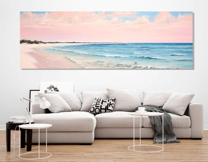 Pink Sand Beach Canvas - Harbour Island Bahamas Wall Art | Framed Gallery Wrapped Print