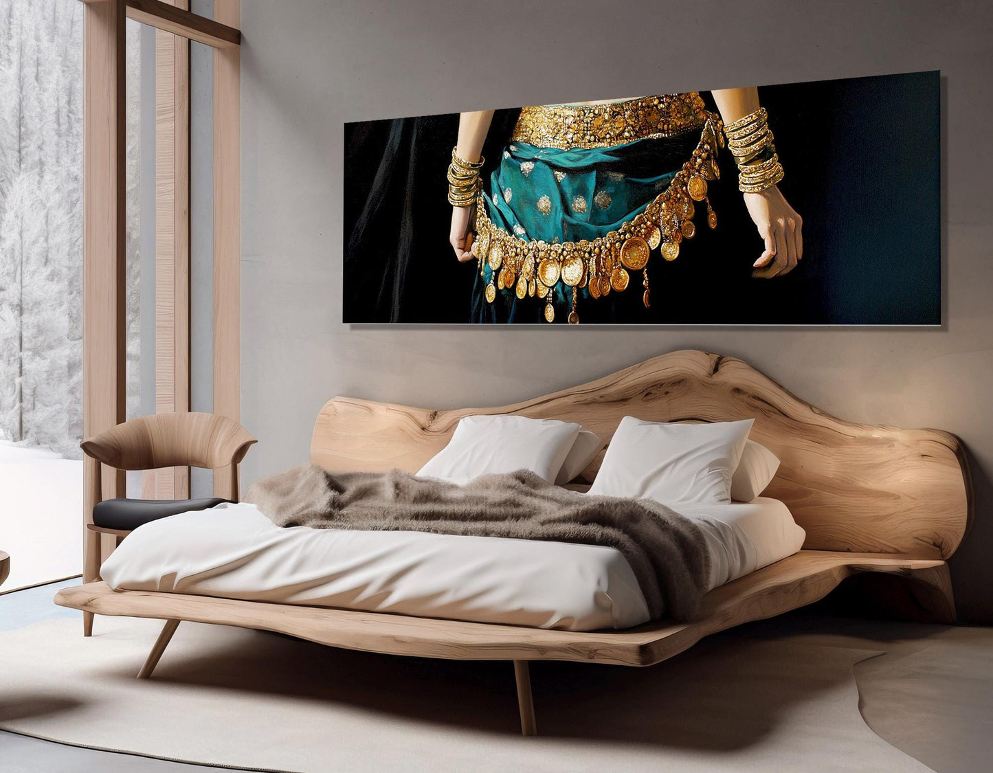 Oriental Dance Canvas Print – Framed Floating Frame Art | Ready to Hang Cotton Canvas