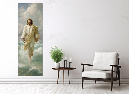 Jesus Walking Canvas Print - Divine Wall Art | Framed & Ready to Hang