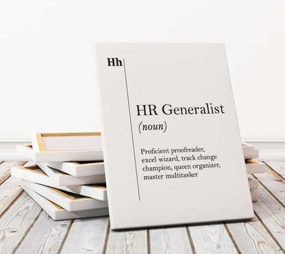 HR Generalist Canvas – Professional Office Art | Gallery Wrapped Canvas Print Gift