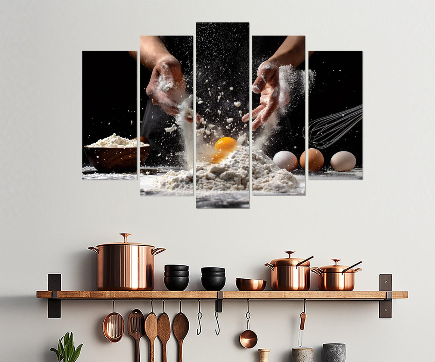 Pizza Wall Art - Pizzeria Wall Decor | Kitchen Canvas Print, Chef Gift Idea