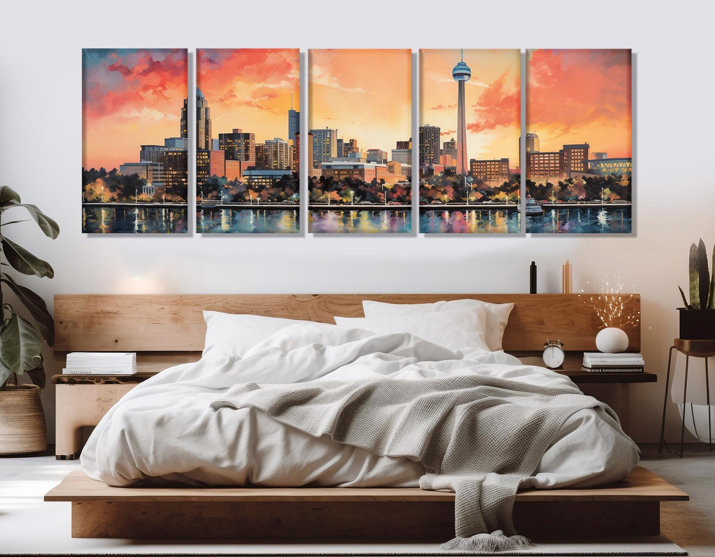 San Antonio Canvas Print - Abstract City Skyline Art | Framed Ready to Hang