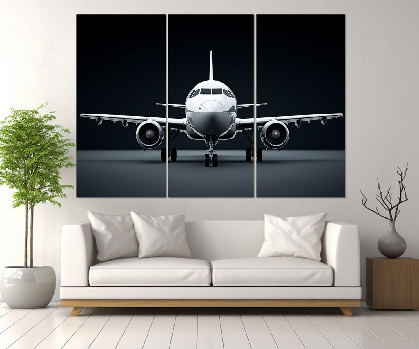 Plane Canvas Art - Large Aircraft Canvas Print | Aviation Wall Art, Framed Ready to Hang
