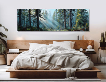 Summer Forest Canvas - Scenic Forest Wall Art | Framed & Ready to Hang