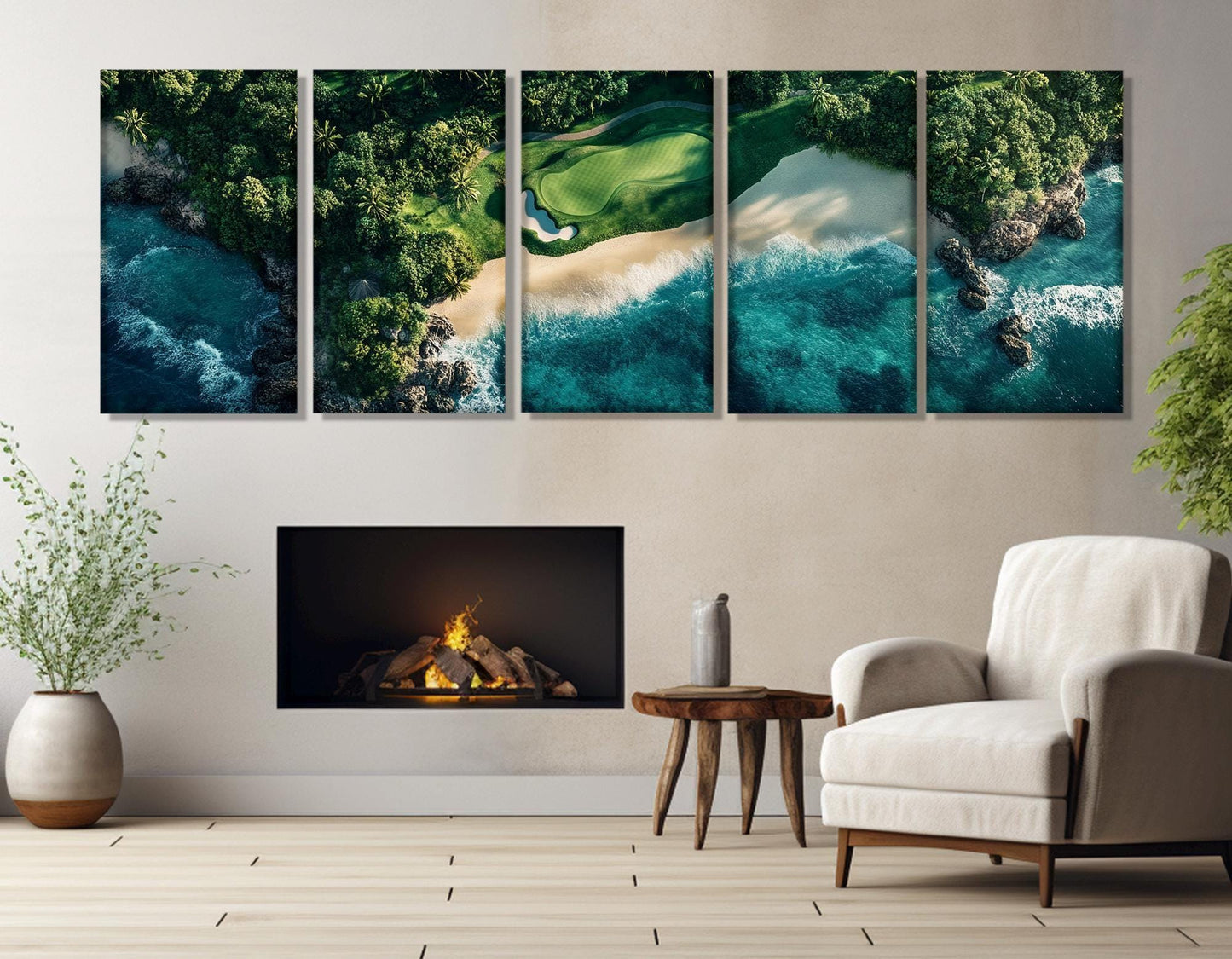 Tropical Island Canvas Print – Gallery Wrapped Cotton Canvas With Floating Frame