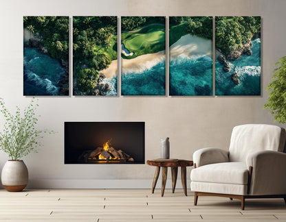Tropical Island Canvas Print – Gallery Wrapped Cotton Canvas With Floating Frame