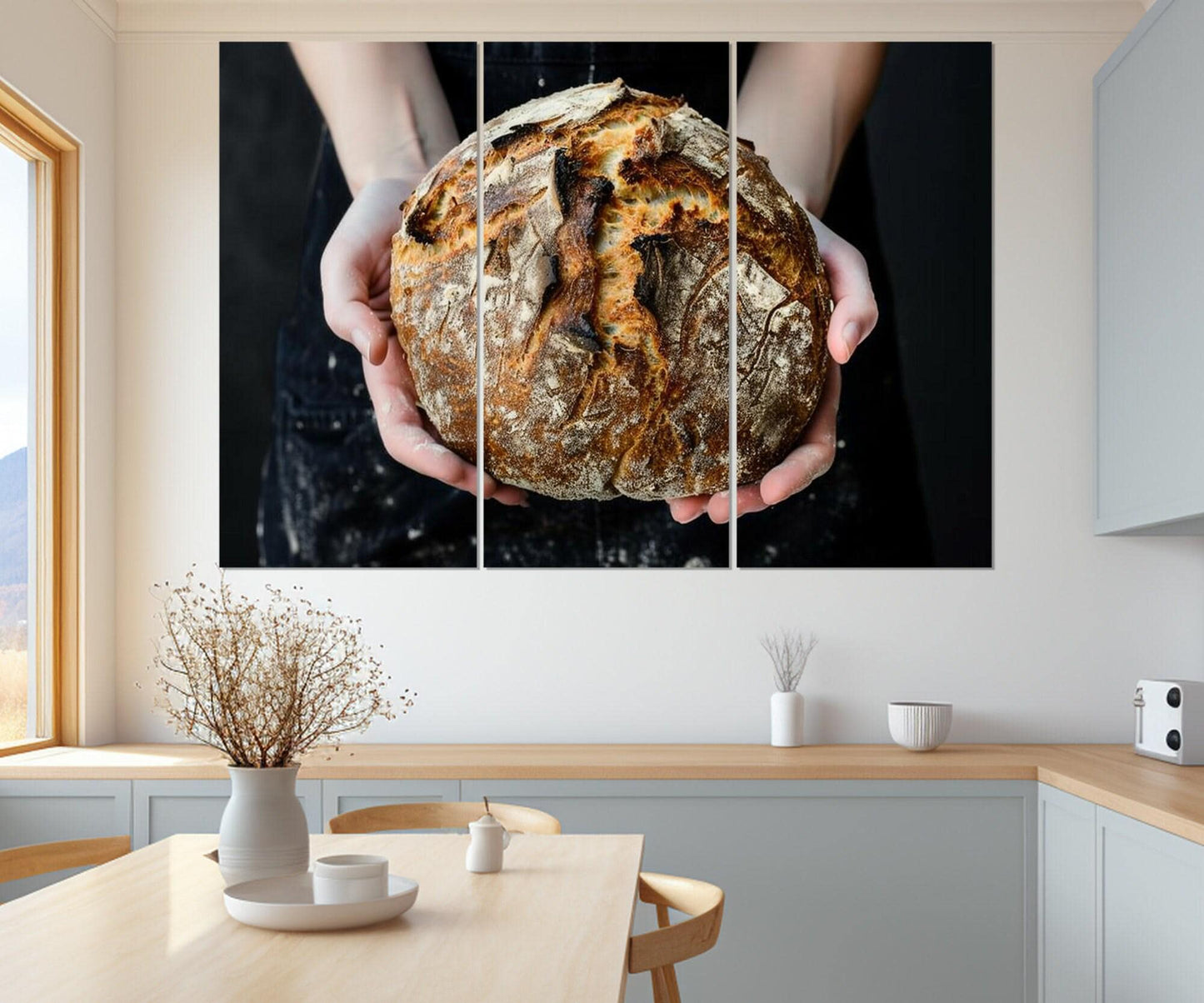 Bread Wall Art – Bakery Wall Decor | Framed Canvas Print, Ready to Hang