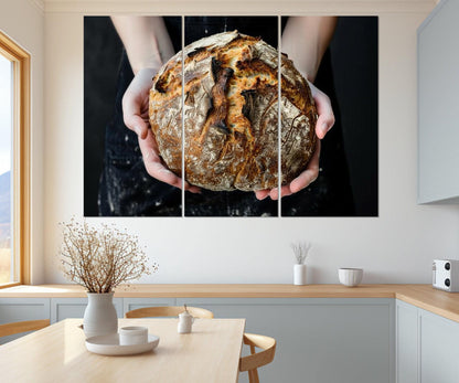 Bread Wall Art – Bakery Wall Decor | Framed Canvas Print, Ready to Hang