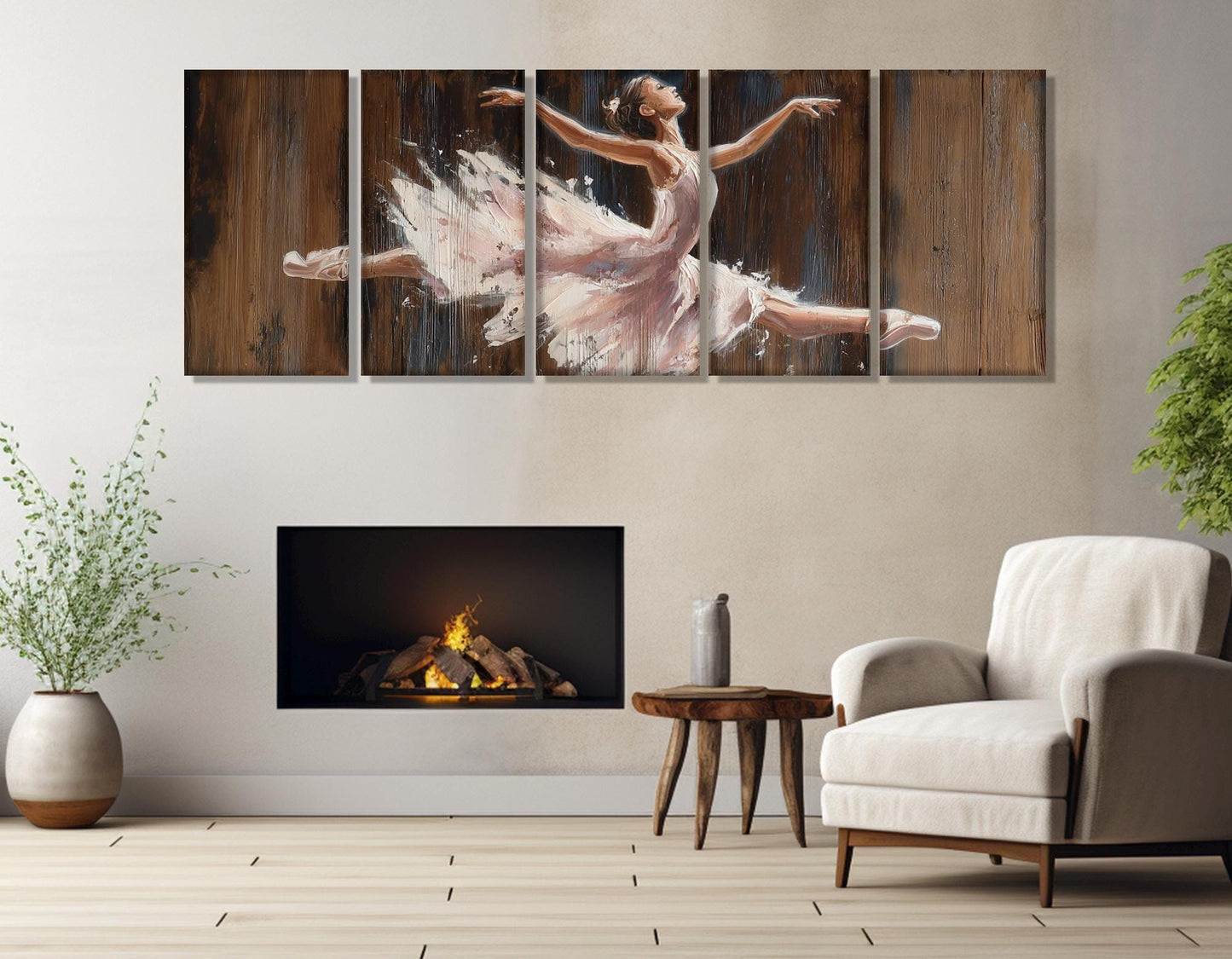 Ballerina Canvas Print - Ballet Wall Art | Framed & Ready to Hang Gallery Wrapped Canvas