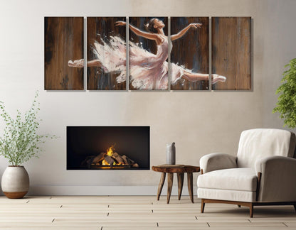 Ballerina Canvas Print - Ballet Wall Art | Framed & Ready to Hang Gallery Wrapped Canvas
