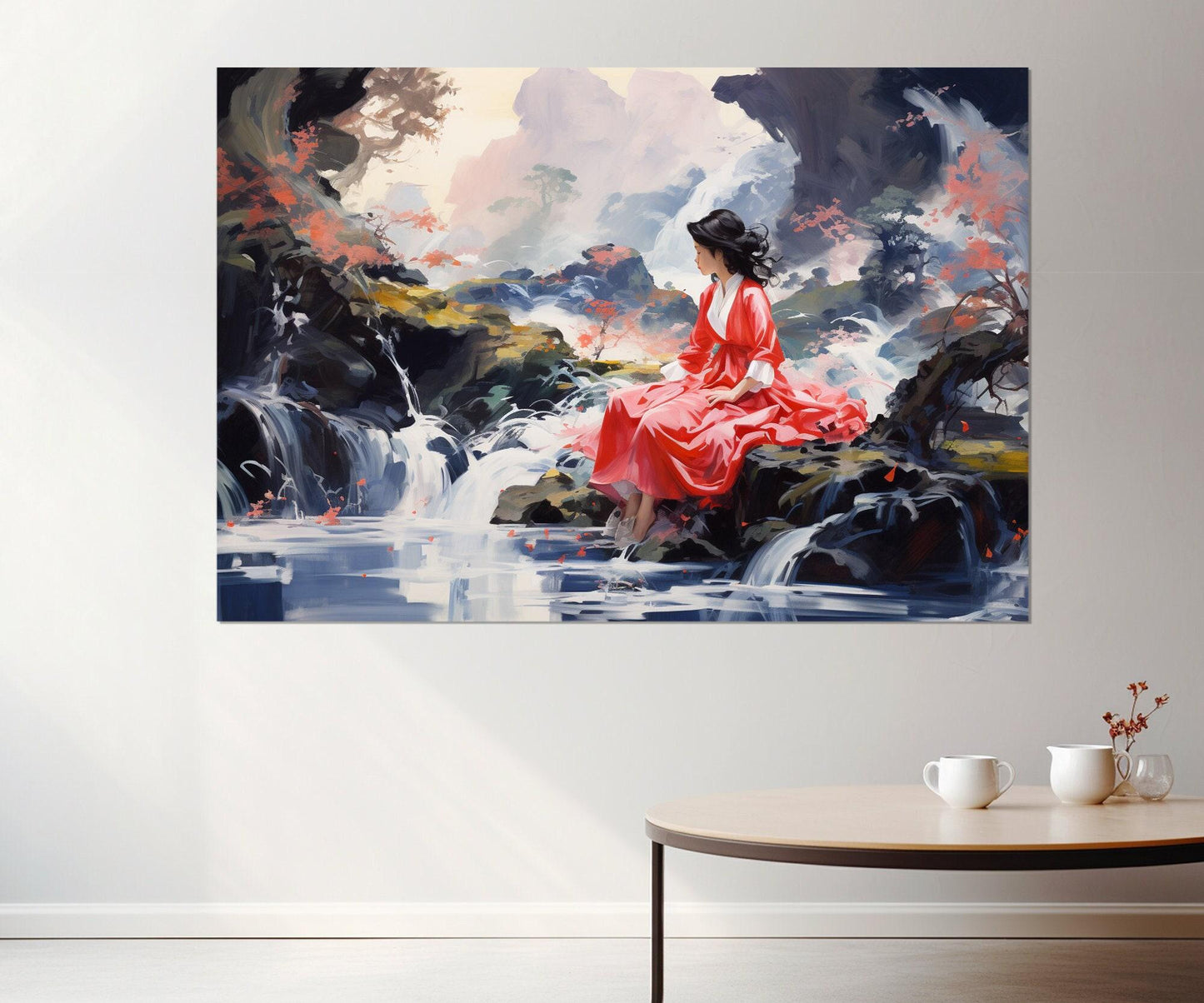 Japanese Wall Art – Abstract Japanese Canvas Print | Framed Canvas Art Ready to Hang