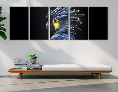 Cockatoo Parrot Canvas Print – Framed Floating Frame Art | Exotic Birds Wall Art