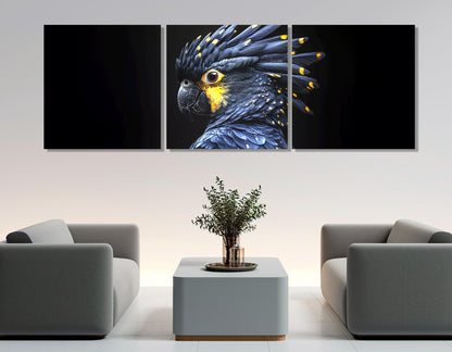 Cockatoo Parrot Canvas Print – Framed Floating Frame Art | Exotic Birds Wall Art