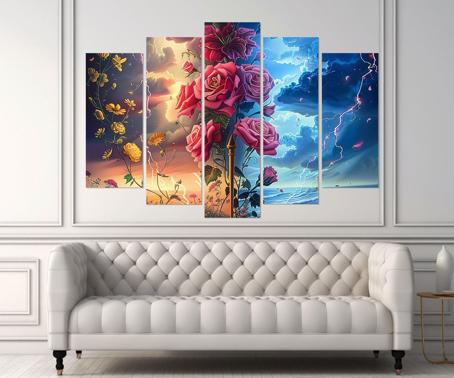 Abstract Rose Canvas Print – Floral Wall Art | Framed Gallery Wrapped Cotton Canvas