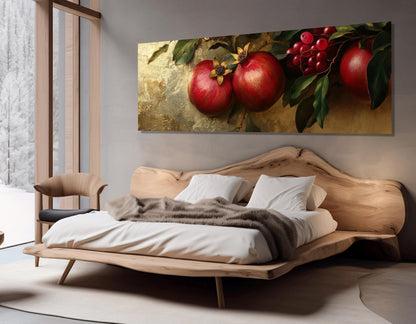 Pomegranate Canvas Art – Large Kitchen Wall Art | Ready to Hang Cotton Print