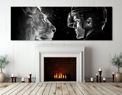 Ice Hockey Canvas Print – Framed Gallery Wrapped Cotton Canvas Wall Art