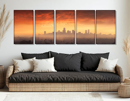 Phoenix Canvas Print - Abstract Art on Cotton Gallery Wrapped Canvas | Large Wall Art
