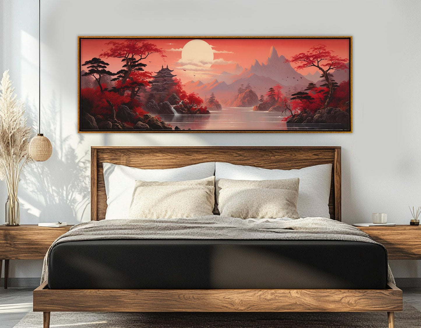 Japanese Landscape Canvas - Scenic Cotton Canvas Print | Ready To Hang Wall Art