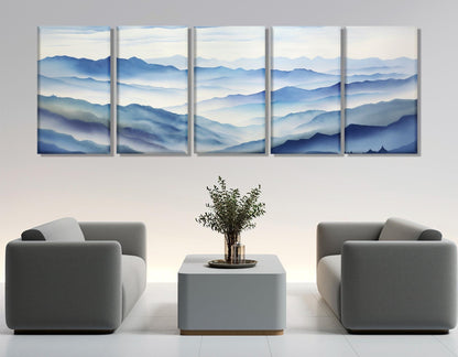 Blue Ridge Mountains Canvas - Scenic Appalachian Mountains Art | Framed Wall Decor
